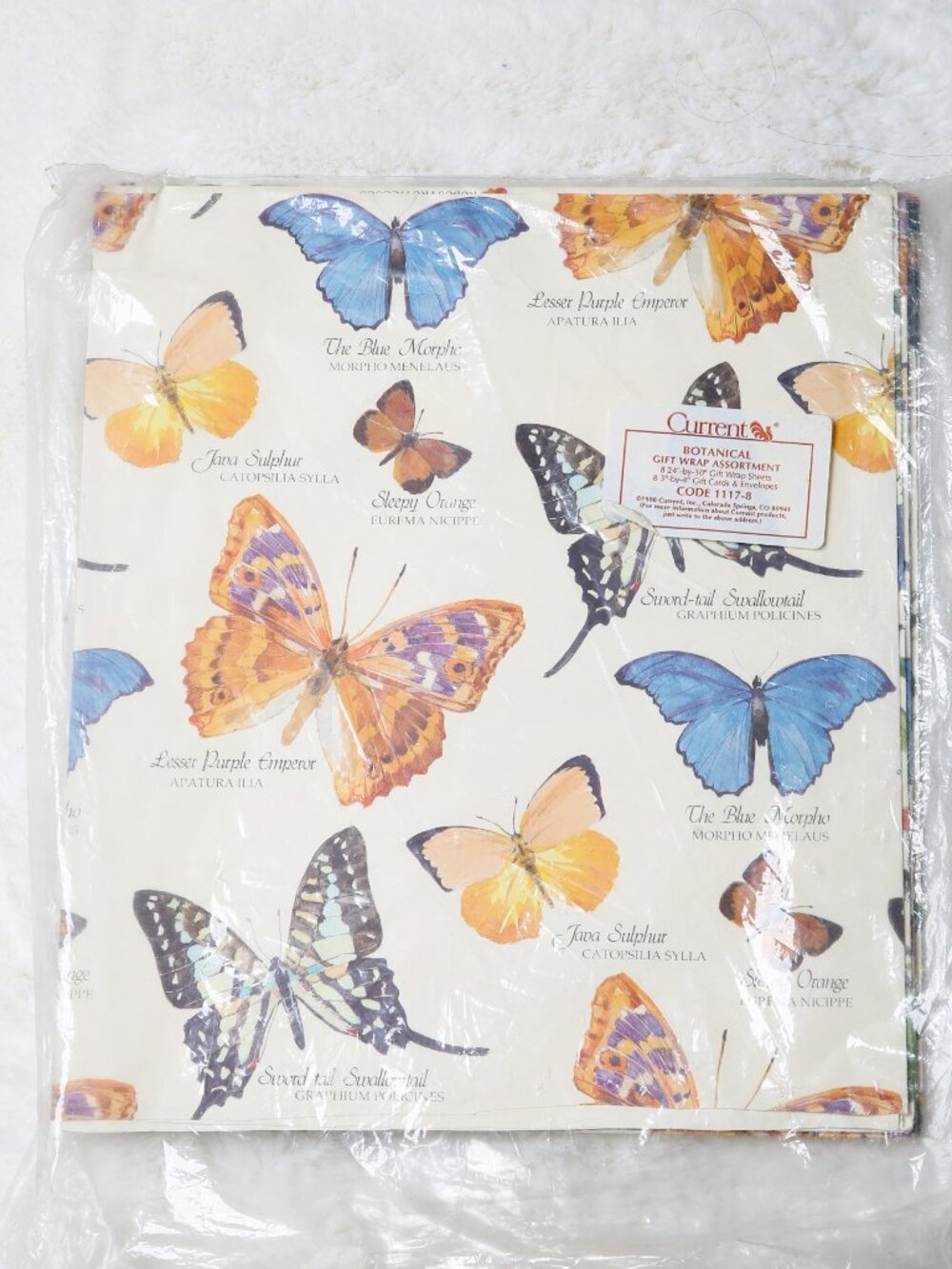 Vintage Current Botanical Gift Wrap Assortment - Butterflies, Birds, Fruit